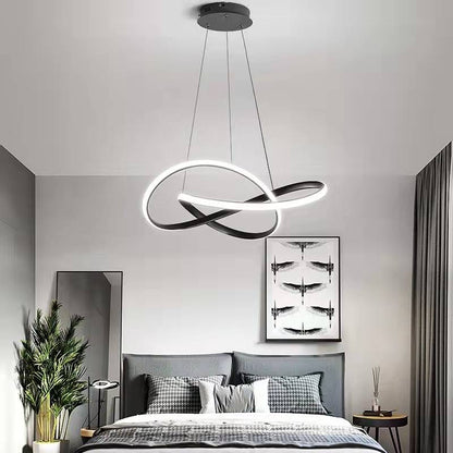 Arisha Pendant Light linear Modern, /Metal, Black/White, Dining Room