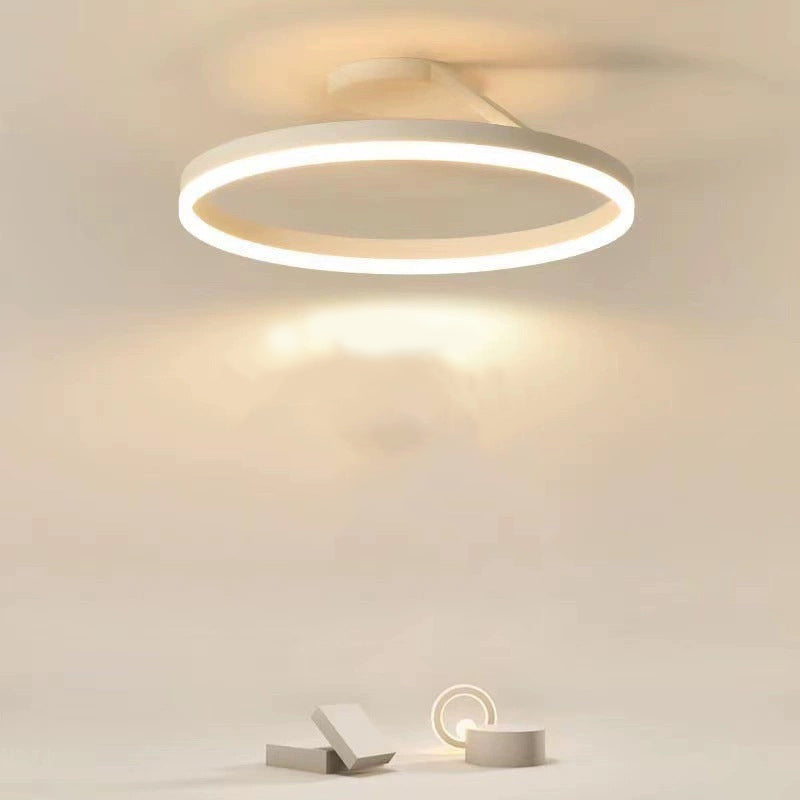 Plafonnier encastré Solen Modern Circle, noir et blanc
