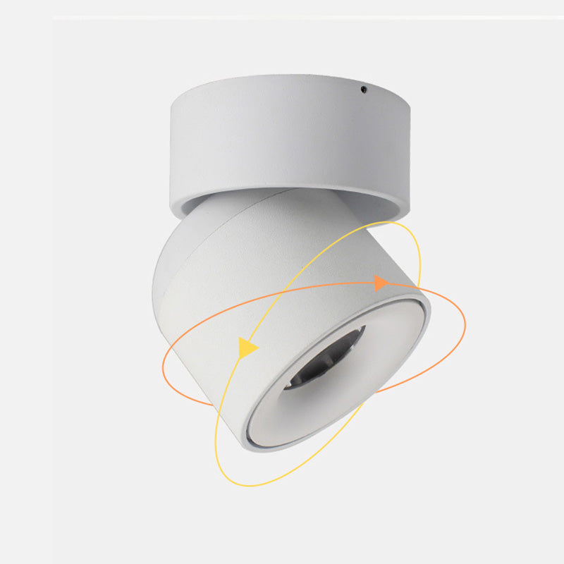 Plafonnier LED encastré Kilo Spotlight, noir/blanc