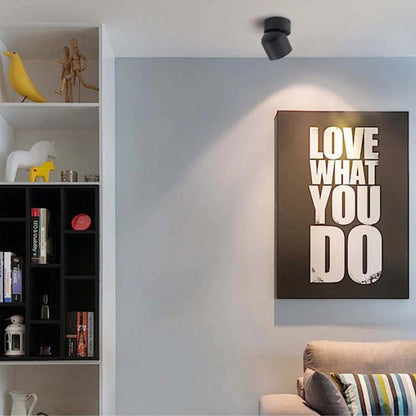 Plafonnier LED encastré Kilo Spotlight, noir/blanc