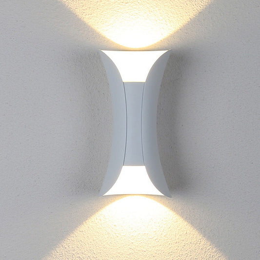 Applique murale LED extérieure incurvée Noxel
