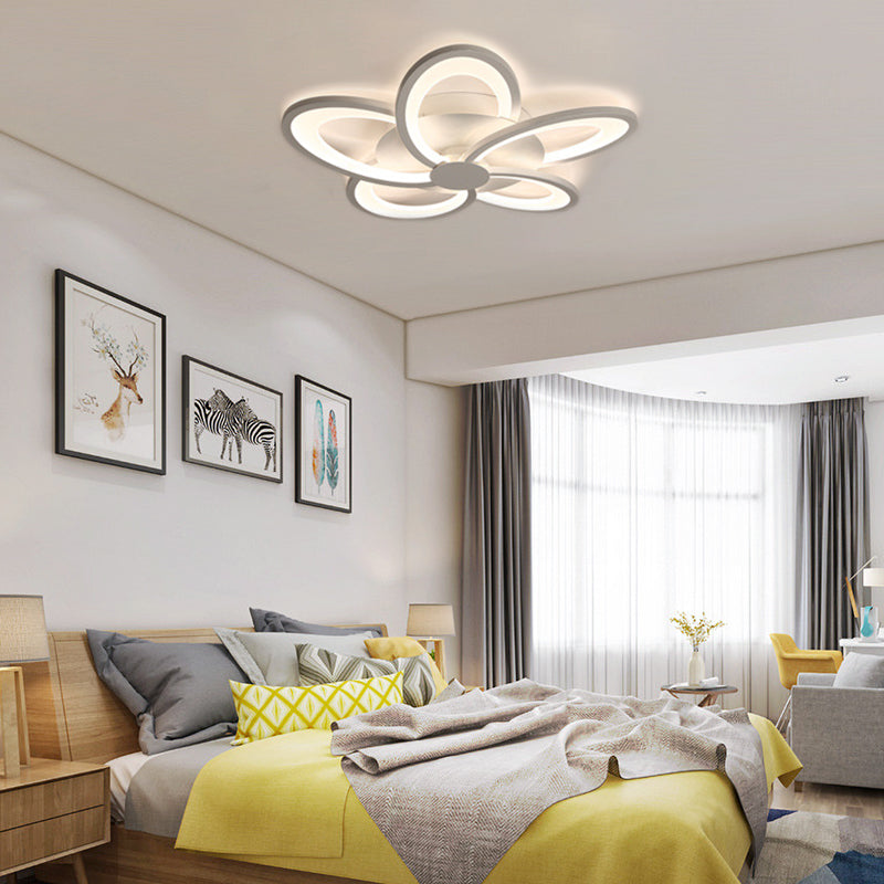 Arisha Flower Shape Ceiling Light White , 2 Style