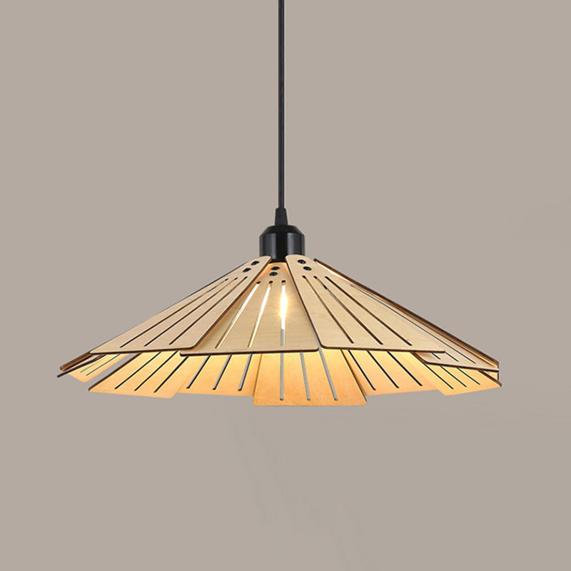 Suspension rétro Arisha, métal et bois
