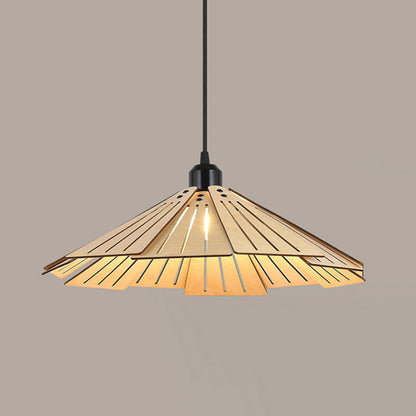 Suspension rétro Arisha, métal et bois