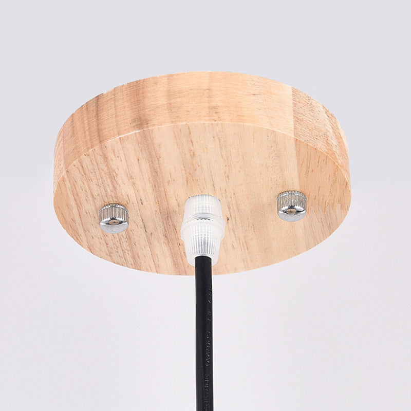 Suspension rétro Arisha, métal et bois