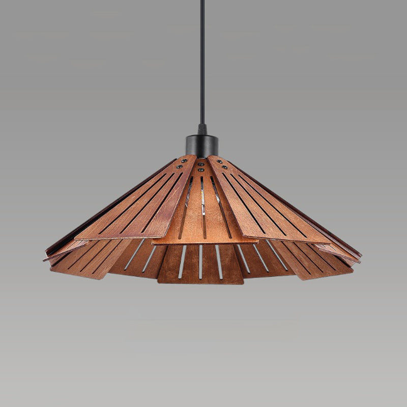 Suspension rétro Arisha, métal et bois