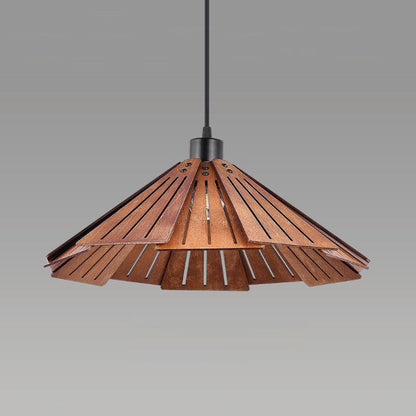Suspension rétro Arisha, métal et bois