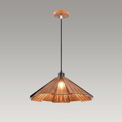 Suspension rétro Arisha, métal et bois