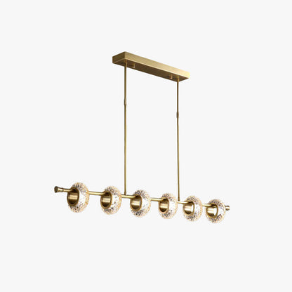 Kristy Modern Luxury Lampe à suspension en métal/verre Doré