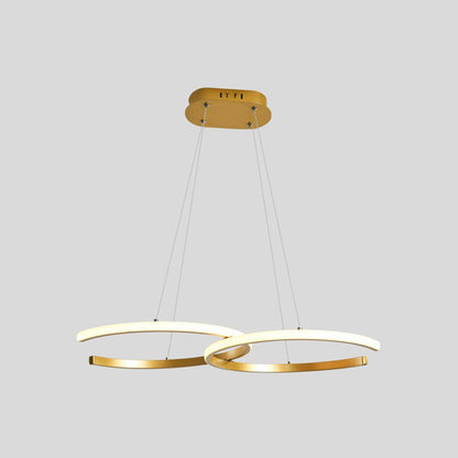 Arisha Modern Minimalist Pendant Light, Double-C