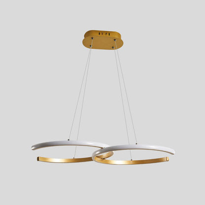 Arisha Modern Minimalist Pendant Light, Double-C