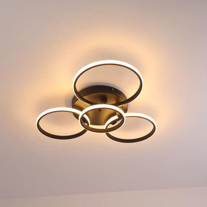 Arisha LED Ceiling Light Circle Ring, Black & White