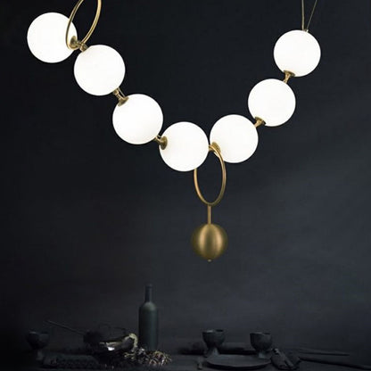 Valentina Postmodern Loft Ball Pendant Lamp Creative Necklace Design