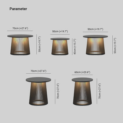 Ray Table Metal Lampe de sol rechargeable/solaire en métal et extérieur