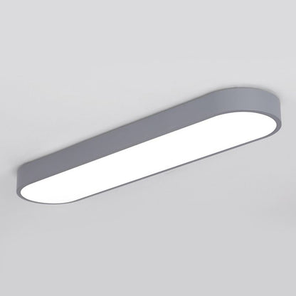 Arisha Oval Flush Mount LED Ceiling Light, Black/White/Grey/Gold