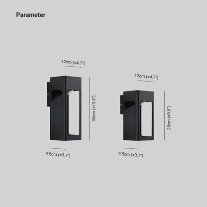 Solith Modern Waterproof Minimalist Geometric Outdoor Wall Light