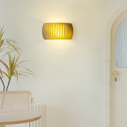 Aria Modern LED Indoor Wall Lamp Orange/Green Resin Bedroom