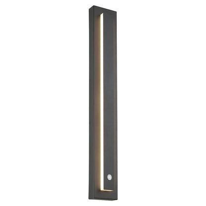Kasso Modern Square Metal Outdoor Wall Lamp, Dark/Gray Bronze