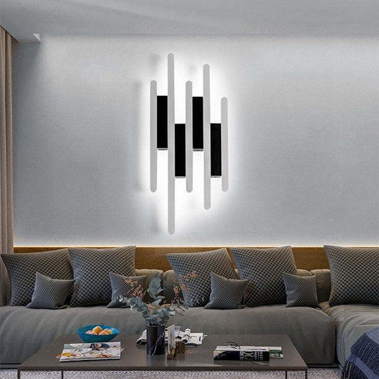 Applique murale industrielle noire et blanche Arisha, 2 styles