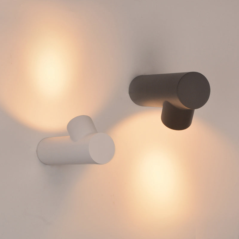 Ray moderne waterdichte buitenwandverlichting, wit en zwart