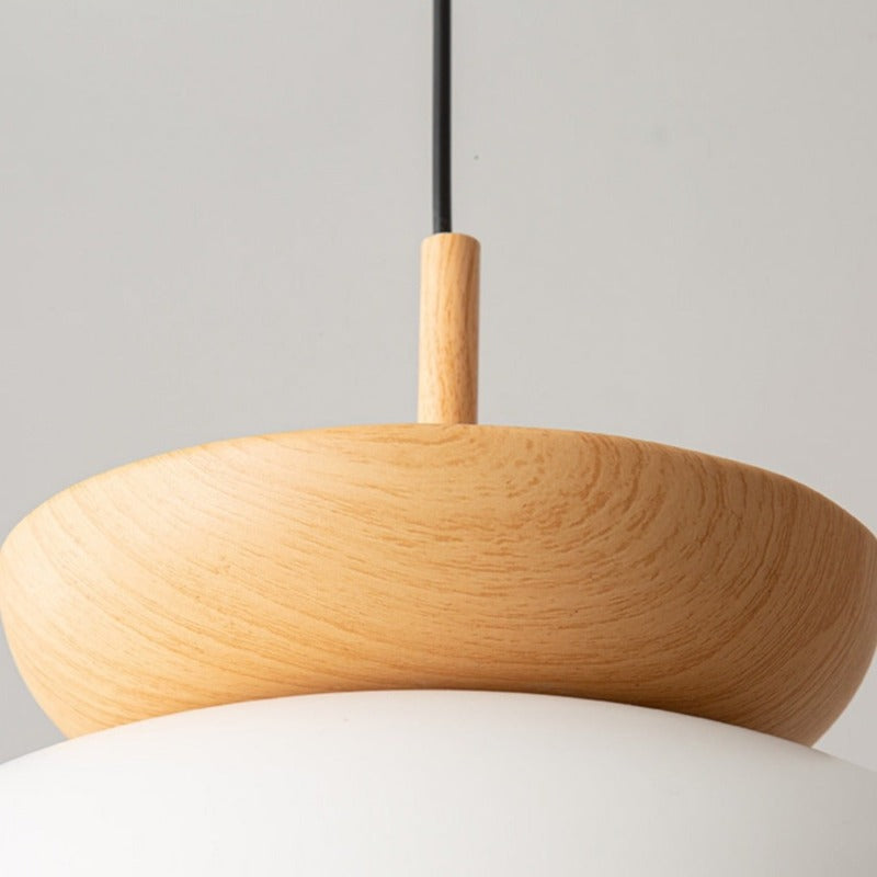 Muto Nordic Suspension/Plafonnier Bois/Métal Noir Cuisine Balcon