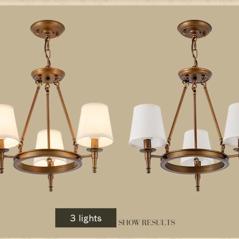 Lustre Silva vintage en métal et tissu, Noir/Cuivre