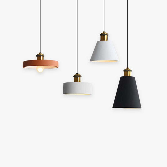 Aria Art Deco minimalistische monochrome Pendelleuchte