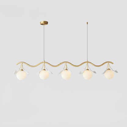 Olivia Luxury Minimalist Chandelier Creative Leaf Glass Living Room