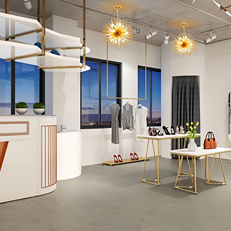 Arisha Moderner LED-Kronleuchter aus goldenem Metall für Esszimmer/Wohnzimmer/Schlafzimmer