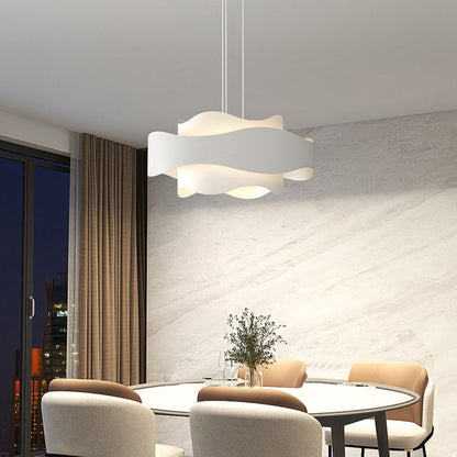 Arisha Art Déco Lampe à suspension en forme de fleur Blanc