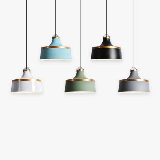 Valentina moderne kleurrijke enkele hanglamp, metalen kap
