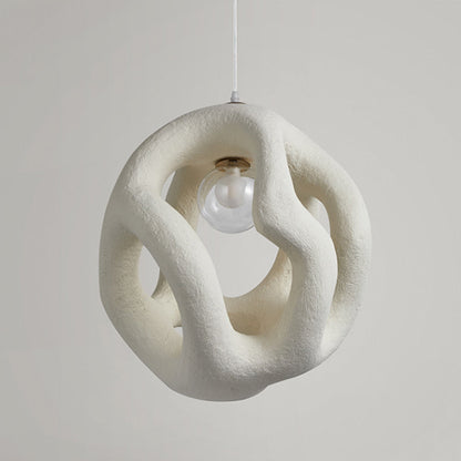 Avi Modern Metal/Resin White/Black Pendant Light