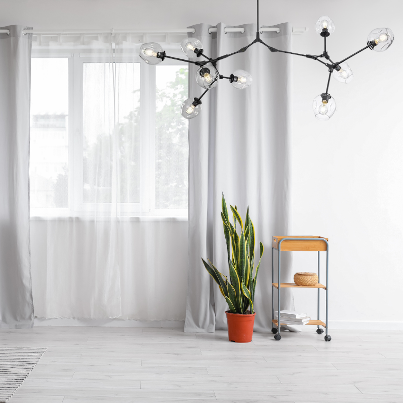 Kirae Nordic Modern Glass Pendant Light Clear Bubble