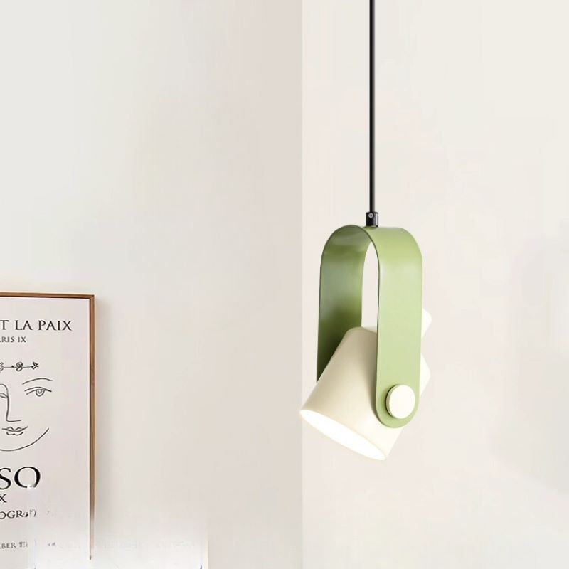 Valentina Moderne LED-Pendelleuchte aus Metall, weiß, grün, schwarz, für Schlafzimmer