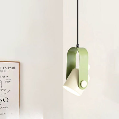 Valentina Moderne LED-Pendelleuchte aus Metall, weiß, grün, schwarz, für Schlafzimmer