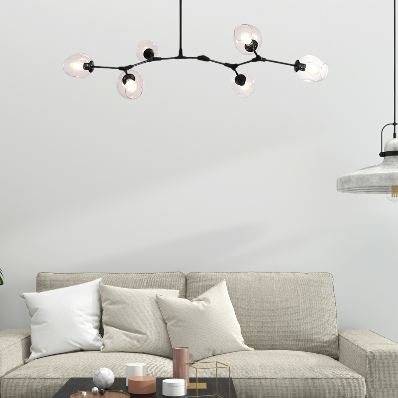 Kirae Nordic Modern Glass Pendant Light Clear Bubble