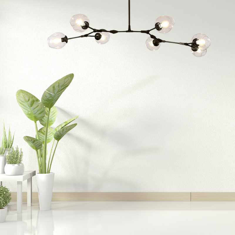 Kirae Nordic Modern Glass Pendant Light Clear Bubble