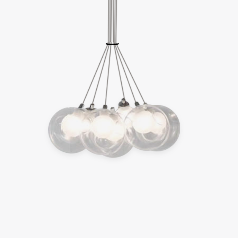 Lampe à suspension moderne à bulles Valentina, 5 styles