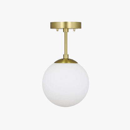 Lore Semi-Flush Mount Ceiling Light Glass