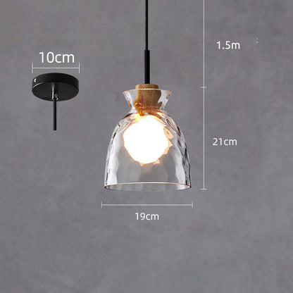 Arisha minimalistische geometrische Glas-Pendelleuchte, Esszimmer