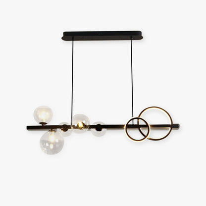 Arisha Pendant Light Bubble Circle Modern Black/Gold, Bedroom