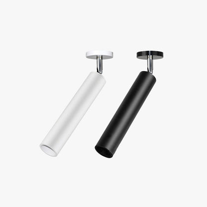 Aria Modern Long Tube Spotlight, Metal, Black/White