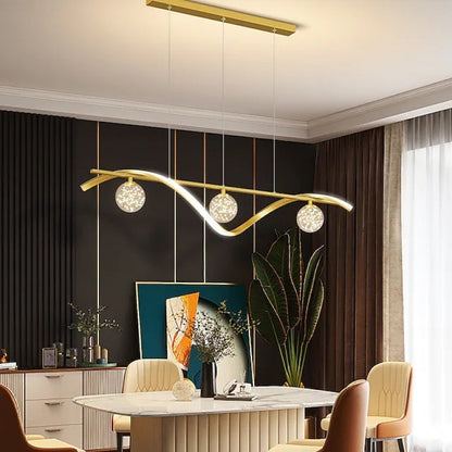 Arisha Graceful Arc avec globes en verre Suspension