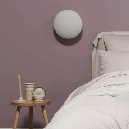 Valentina Modern Globe Shape Vanity Metal Glass LED Wall Lamp