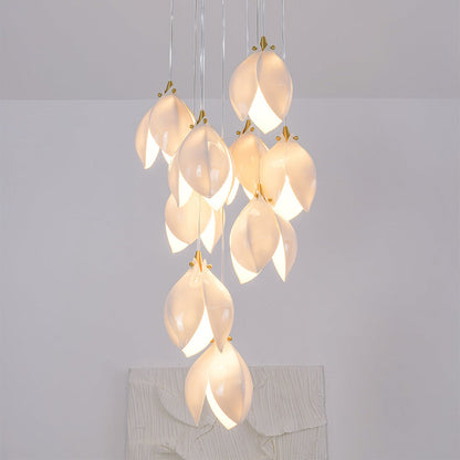 Suspension en métal et céramique Olivia, pour salon ou chambre