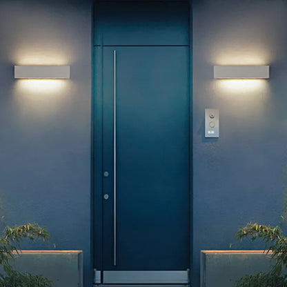 Fyra LED Outdoor Wall Lamp, Black & White