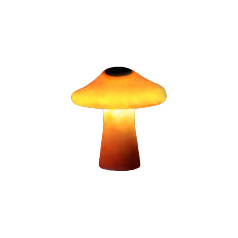 Lampe de sol d'extérieur Ray Mushroom, câblée/solaire, orange