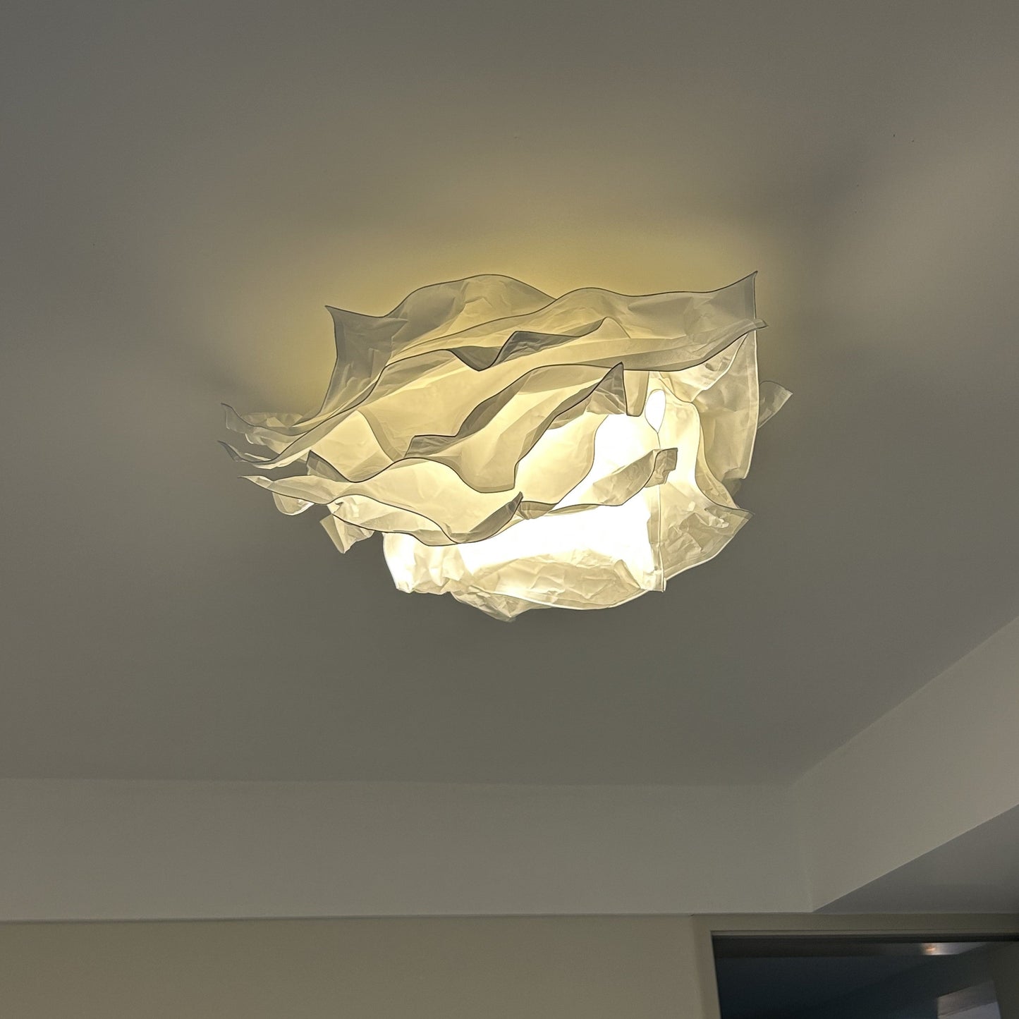 Ritta  Flush Mount Ceiling Light Design Flower  Natural Paper