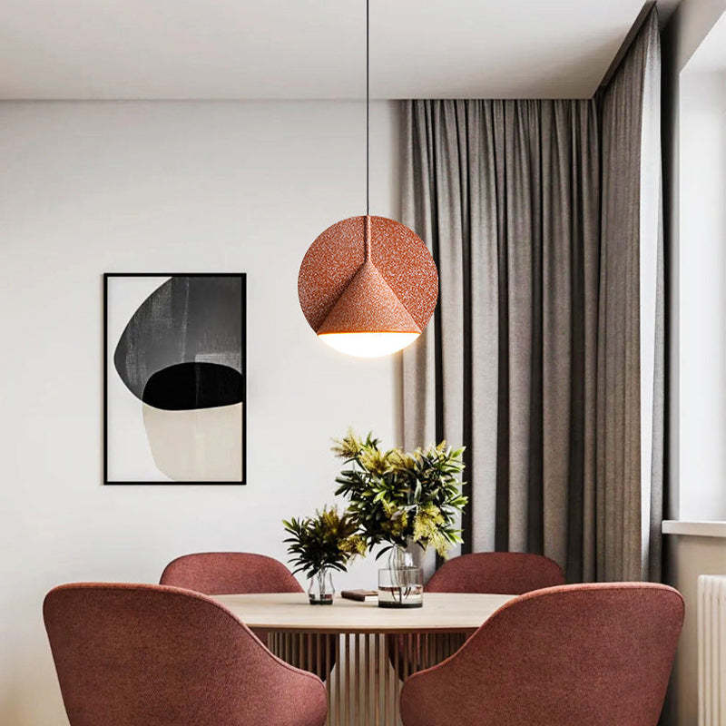 Lampe suspendue à abat-jour coloré à LED moderne Arisha