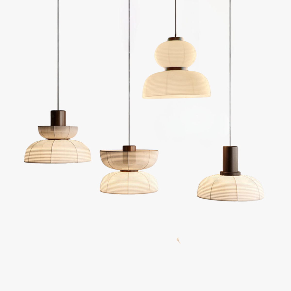 Suspension rétro en tissu et métal Muto, 2 styles